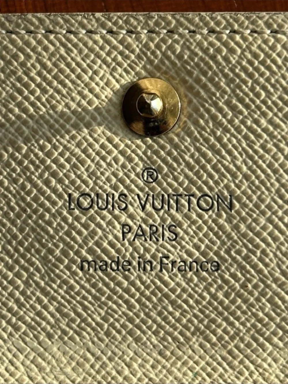 Louis Vuitton Damier Azur key holder